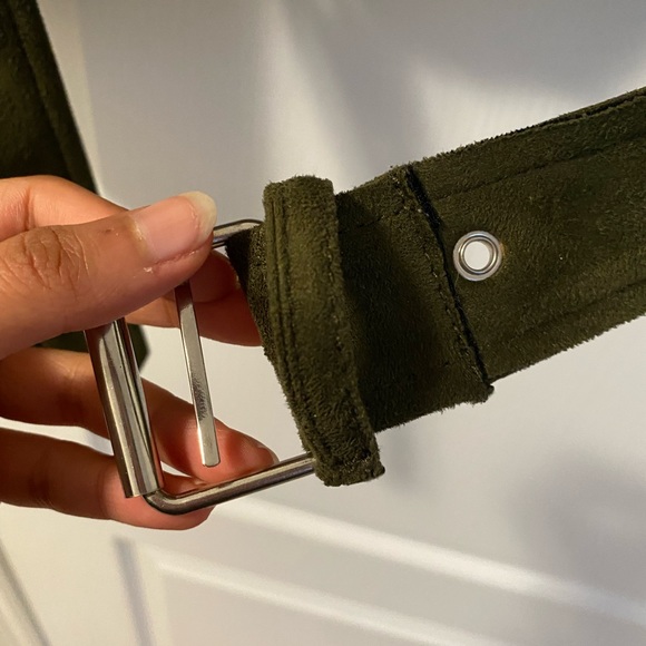 Zara green suede jacket - Picture 3 of 4